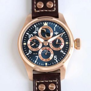 IWC Big Pilot Super Clone Watches | 1:1 Luxury Perpetual Calendar Replica 1054150839 - front view