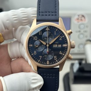 IWC Spitfire Bronze Gold Chronograph Super Clone Watch with COD 1135426329 - front view