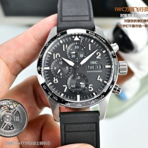 IWC Pilot's Super Clone Chronograph - Premium Luxury Replica Watches 1142857767 - front view