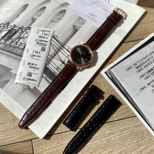 IWC Portofino 1:1 Super Clone Men's Automatic Watch 40mm Red Gold 1141735263 - front view | IWC