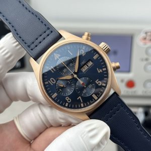 IWC Spitfire Bronze Gold Chronograph Super Clone Watch with COD 1135426329 - side view